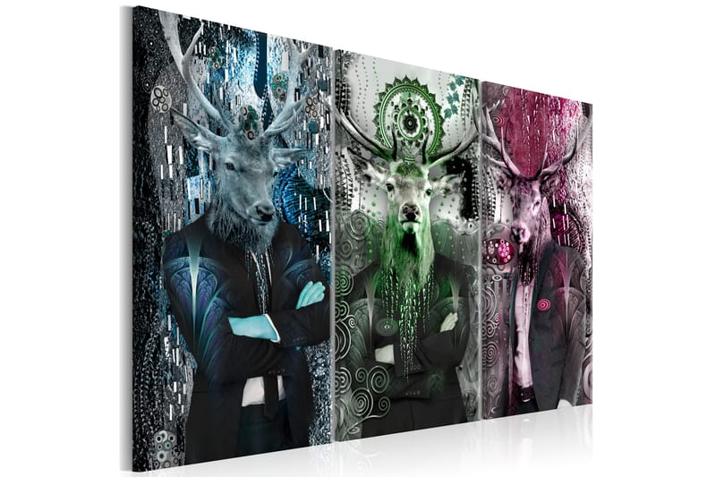 Taulu Animal Trio 3 Parts Colorful 90x60 - Artgeist sp. z o. o. - Sisustustuotteet - Taulu & taide - Canvas-taulu
