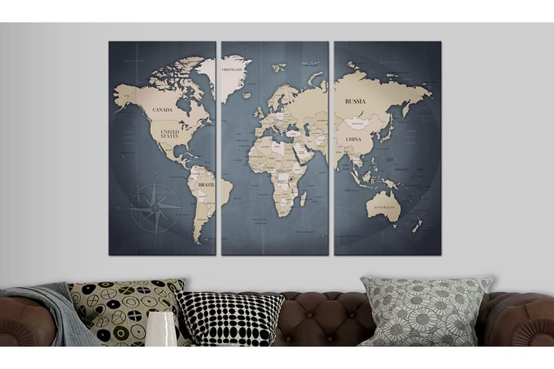 Taulu Anthracitic World 90x60 - Artgeist sp. z o. o. - Sisustustuotteet - Taulu & taide - Canvas-taulu