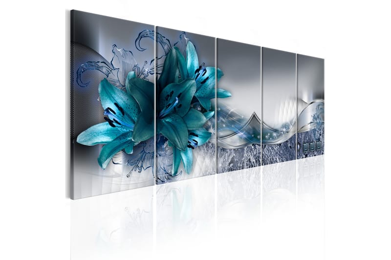 Taulu Arctic Lilies 225x90 - Artgeist sp. z o. o. - Canvas-taulu - Seinäkoristeet