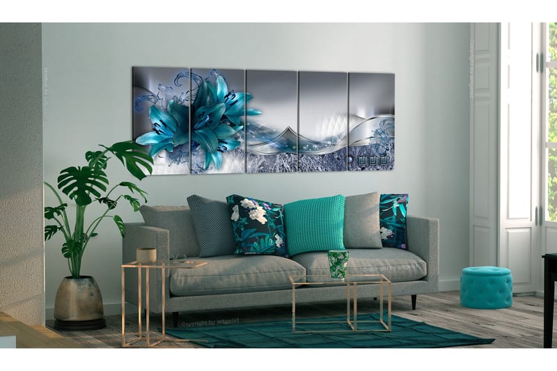 Taulu Arctic Lilies 225x90 - Artgeist sp. z o. o. - Sisustustuotteet - Taulu & taide - Canvas-taulu