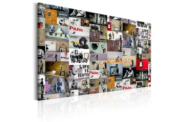 Taulu Art of Collage: Banksy 120x80 - Artgeist sp. z o. o. - Sisustustuotteet - Taulu & taide - Canvas-taulu