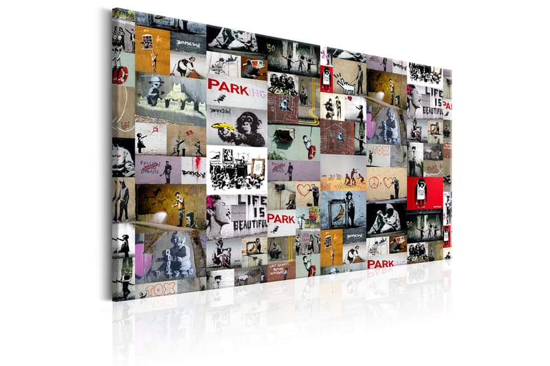 Taulu Art of Collage: Banksy 60x40 - Artgeist sp. z o. o. - Sisustustuotteet - Taulu & taide - Canvas-taulu