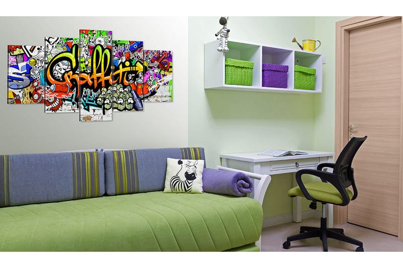 Taulu Artistic Graffiti 200x100 - Artgeist sp. z o. o. - Sisustustuotteet - Taulu & taide - Canvas-taulu