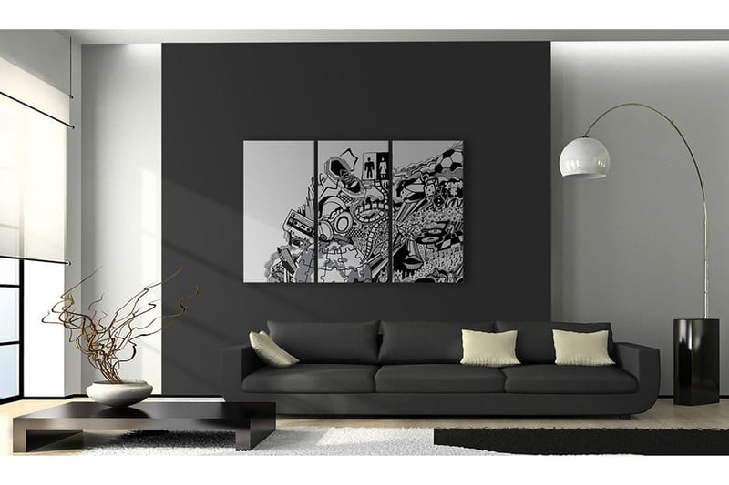 Taulu Artistic Mess Triptych 120x80 - Artgeist sp. z o. o. - Sisustustuotteet - Taulu & taide - Canvas-taulu