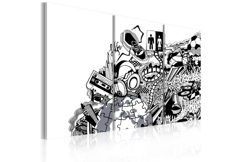 Taulu Artistic mess triptych 90x60, Artgeist sp. z o. o.
