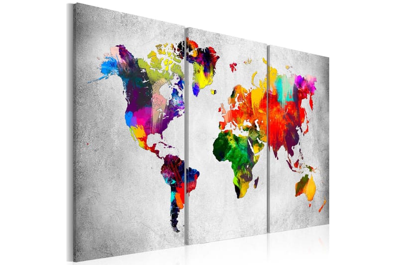 Taulu Artistic World Triptych 90x60 - Artgeist sp. z o. o. - Sisustustuotteet - Taulu & taide - Canvas-taulu