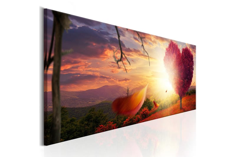Taulu Autumnal Heart 150x50 - Artgeist sp. z o. o. - Sisustustuotteet - Taulu & taide - Canvas-taulu