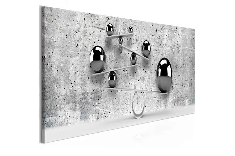 Taulu Balls And Concrete 1 Part Narrow 120x40, Artgeist sp. z o. o.