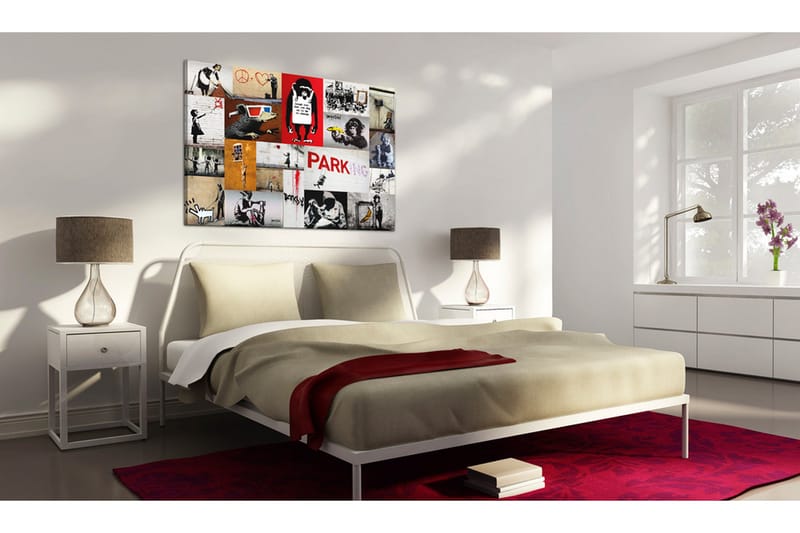 Taulu Banksy collage 120x80 - Artgeist sp. z o. o. - Sisustustuotteet - Taulu & taide - Canvas-taulu