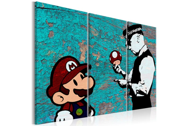 Taulu Banksy Cracked Paint 90x60, Artgeist sp. z o. o.