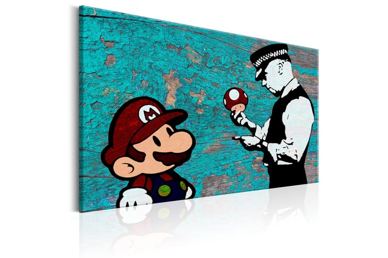 Taulu Banksy on Wood 120x80 - Artgeist sp. z o. o. - Sisustustuotteet - Taulu & taide - Canvas-taulu