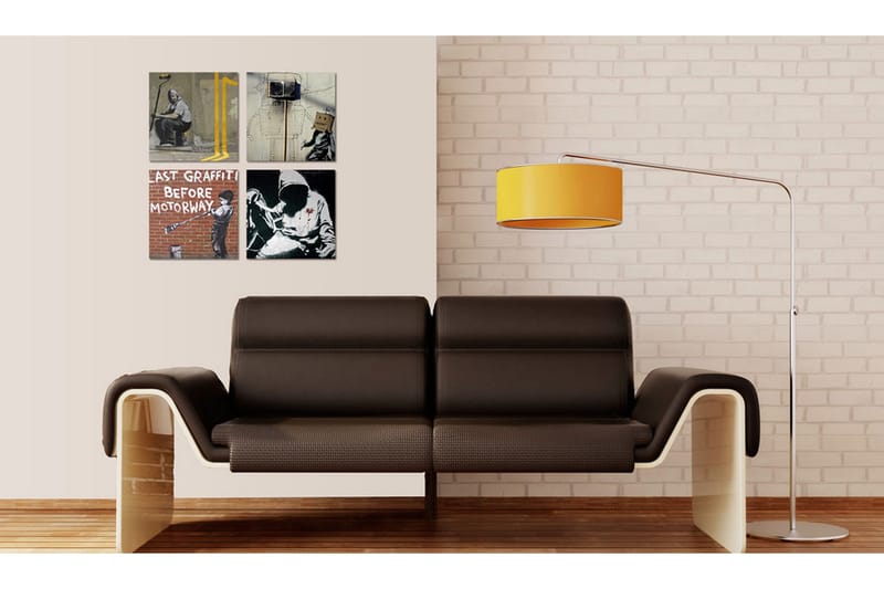 Taulu Banksy Street Art 40x40 - Artgeist sp. z o. o. - Sisustustuotteet - Taulu & taide - Canvas-taulu