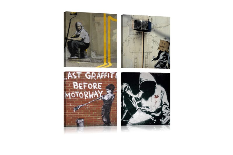 Taulu Banksy Street Art 60x60, Artgeist sp. z o. o.