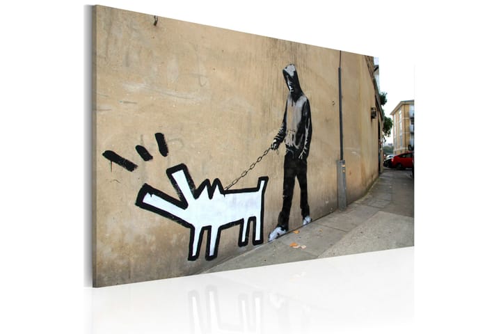 Taulu Barking Dog Banksy 60x40 - Artgeist sp. z o. o. - Canvas-taulu - Seinäkoristeet