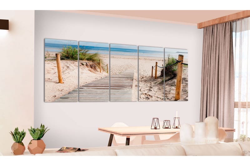 Taulu Beach After Rain 225x90 - Artgeist sp. z o. o. - Sisustustuotteet - Taulu & taide - Canvas-taulu