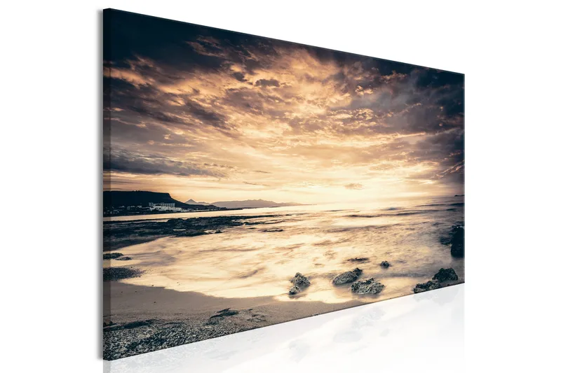 Taulu Beach in Crete (1 Part) Narrow Yellow 120x40 - Artgeist sp. z o. o. - Sisustustuotteet - Taulu & taide - Canvas-taulu