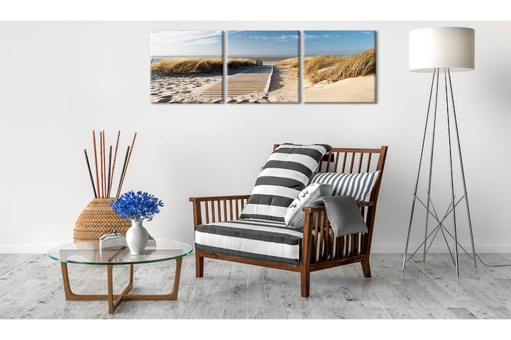 Taulu Beach Triptych 120x40 - Artgeist sp. z o. o. - Canvas-taulu - Seinäkoristeet