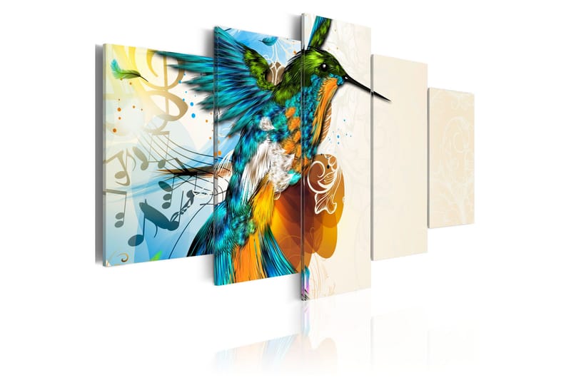 Taulu Bird's Music 5 Pieces 100x50, Artgeist sp. z o. o.