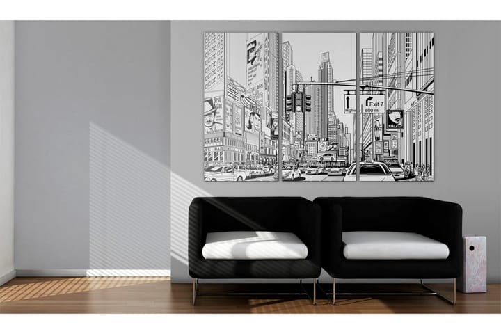 Taulu Black & White Comic Style 120x80 - Artgeist sp. z o. o. - Canvas-taulu - Seinäkoristeet