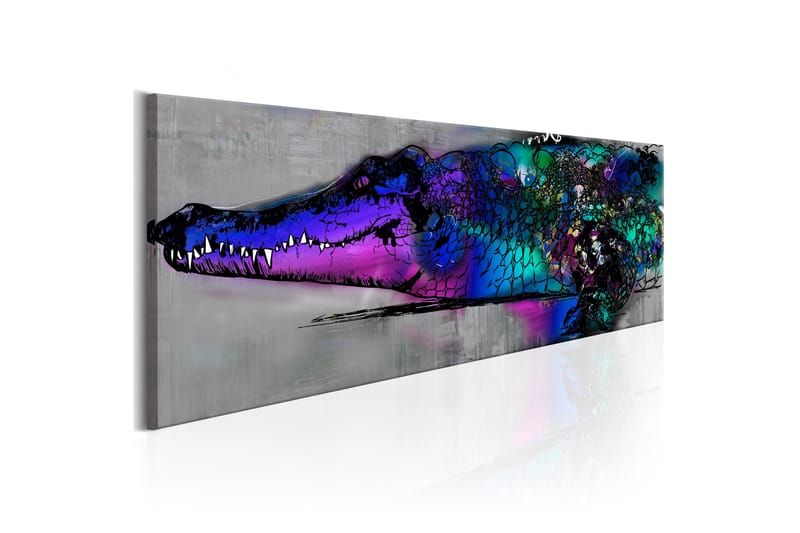 Taulu Blue Alligator 120x40 - Artgeist sp. z o. o. - Sisustustuotteet - Taulu & taide - Canvas-taulu