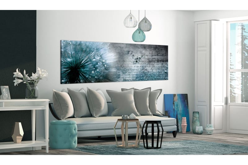 Taulu Blue Dandelion 120x40 - Artgeist sp. z o. o. - Sisustustuotteet - Taulu & taide - Canvas-taulu