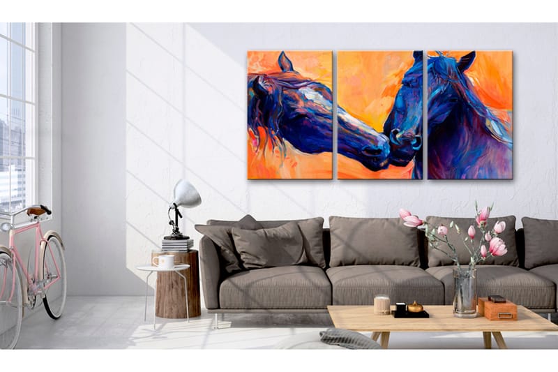 Taulu Blue Horses 60x30, Artgeist sp. z o. o.
