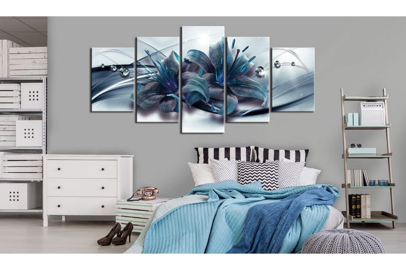 Taulu Blue Lily 100x50 - Artgeist sp. z o. o. - Sisustustuotteet - Taulu & taide - Canvas-taulu