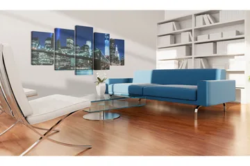 Taulu Blue Nyc 200x100 - Artgeist sp. z o. o. - Sisustustuotteet - Taulu & taide - Canvas-taulu