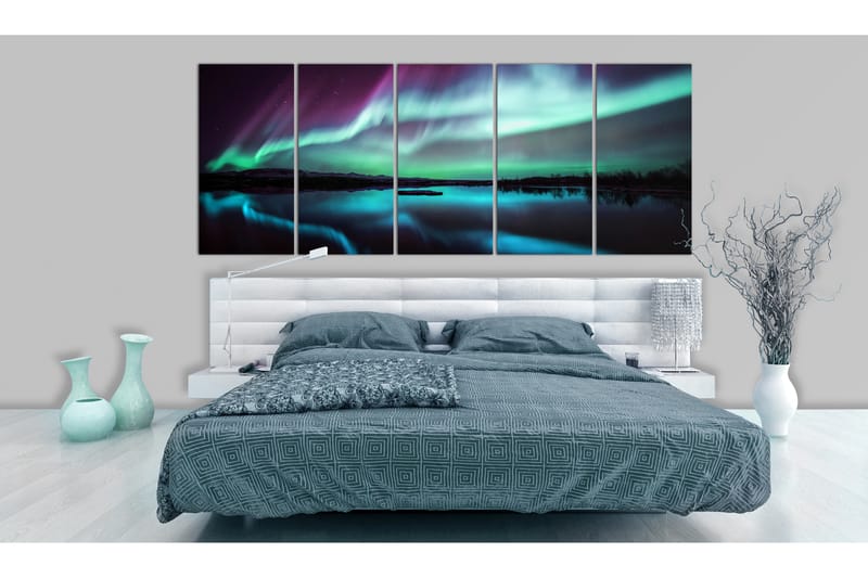 Taulu Blue Ribbons 225x90 - Artgeist sp. z o. o. - Sisustustuotteet - Taulu & taide - Canvas-taulu