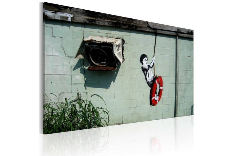 Taulu Boy On A Swing Banksy 60x40, Artgeist sp. z o. o.