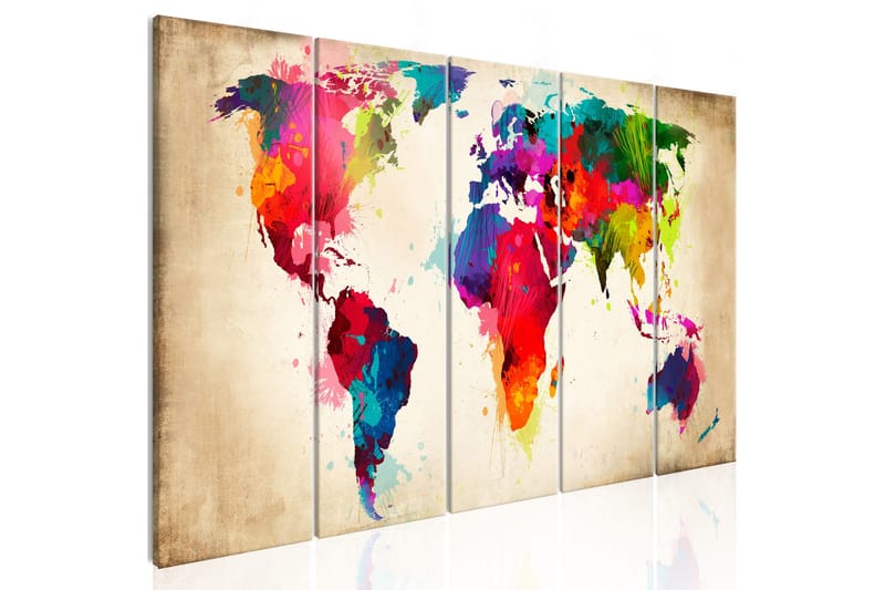 Taulu Bright Continents 200x80 - Artgeist sp. z o. o. - Sisustustuotteet - Taulu & taide - Canvas-taulu
