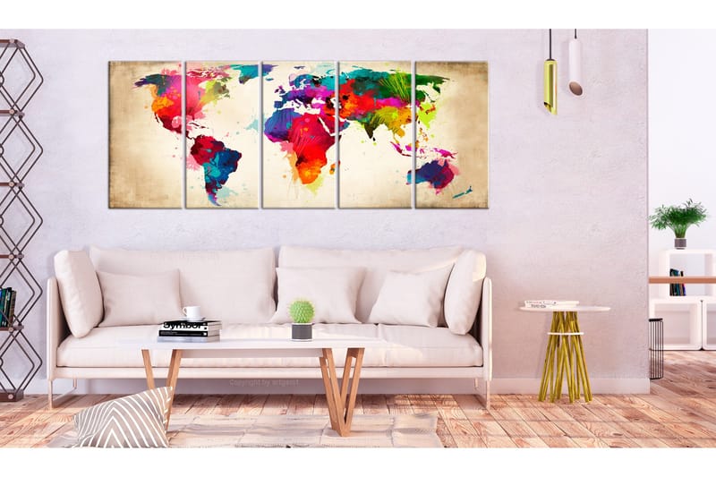 Taulu Bright Continents 200x80, Artgeist sp. z o. o.