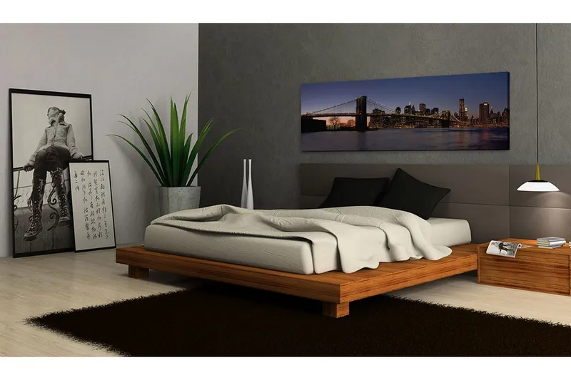 Taulu Brooklyn Bridge Panorama 120x40 - Artgeist sp. z o. o. - Sisustustuotteet - Taulu & taide - Canvas-taulu