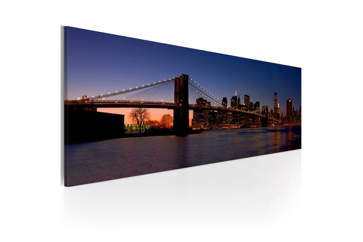 Taulu Brooklyn Bridge Panoraama 135x45 - Artgeist sp. z o. o. - Canvas-taulu - Seinäkoristeet