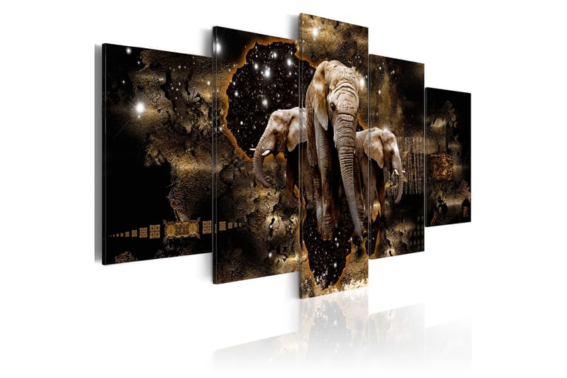 Taulu Brown Elephants 100x50 - Artgeist sp. z o. o. - Sisustustuotteet - Taulu & taide - Canvas-taulu