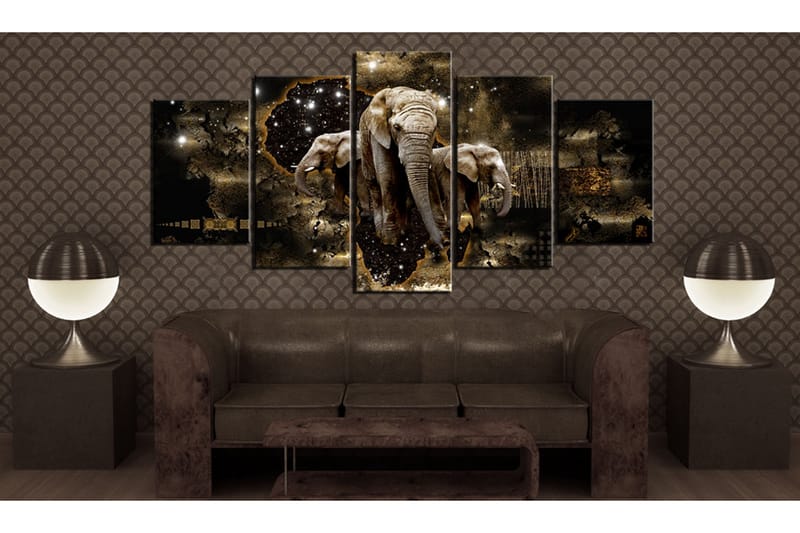 Taulu Brown Elephants 100x50 - Artgeist sp. z o. o. - Sisustustuotteet - Taulu & taide - Canvas-taulu