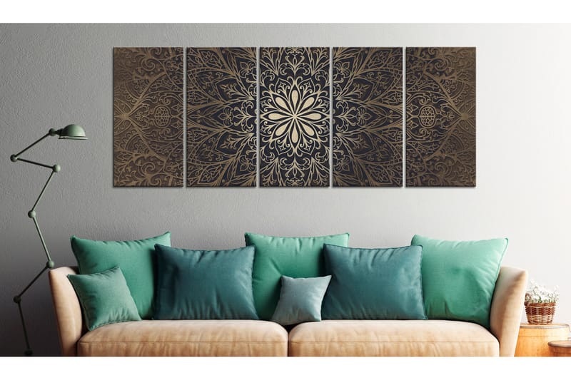 Taulu Brown Mandala 225x90 - Artgeist sp. z o. o. - Sisustustuotteet - Taulu & taide - Canvas-taulu