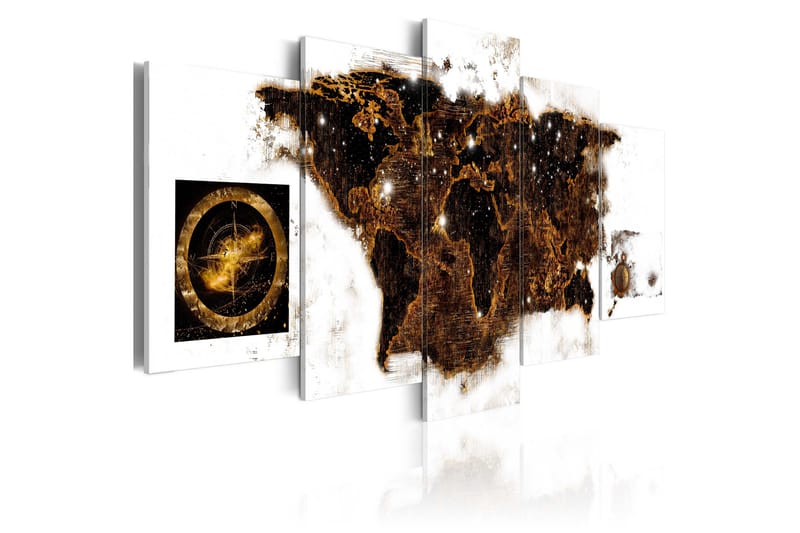 Taulu Brown Map 100x50, Artgeist sp. z o. o.