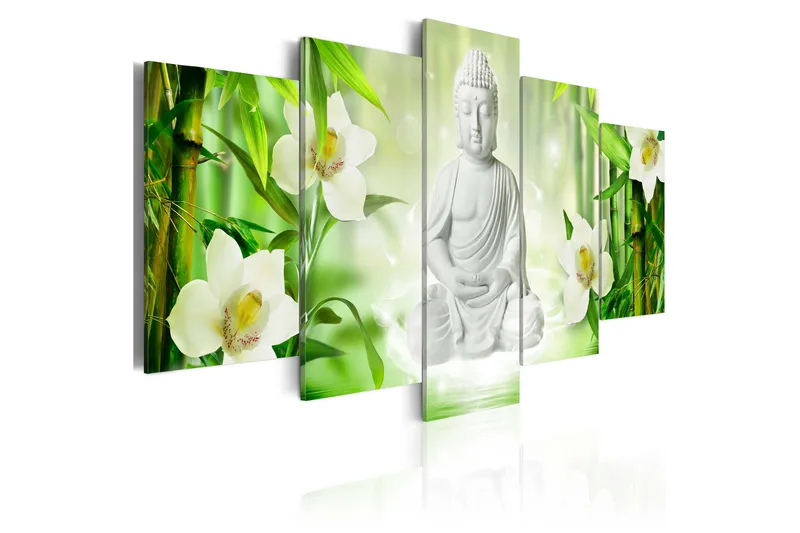 Taulu Buddha And Jasmine 100x50, Artgeist sp. z o. o.