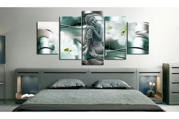 Taulu Buddha And Lilies 200x100 - Artgeist sp. z o. o. - Sisustustuotteet - Taulu & taide - Canvas-taulu