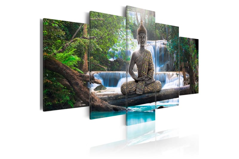 Taulu Buddha And Waterfall 200x100, Artgeist sp. z o. o.