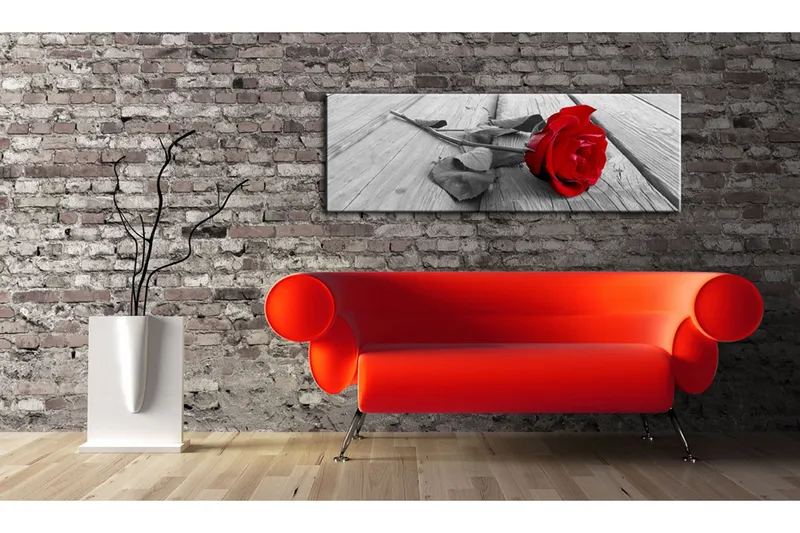 Taulu Carmine Rose 135x45 - Artgeist sp. z o. o. - Sisustustuotteet - Taulu & taide - Canvas-taulu