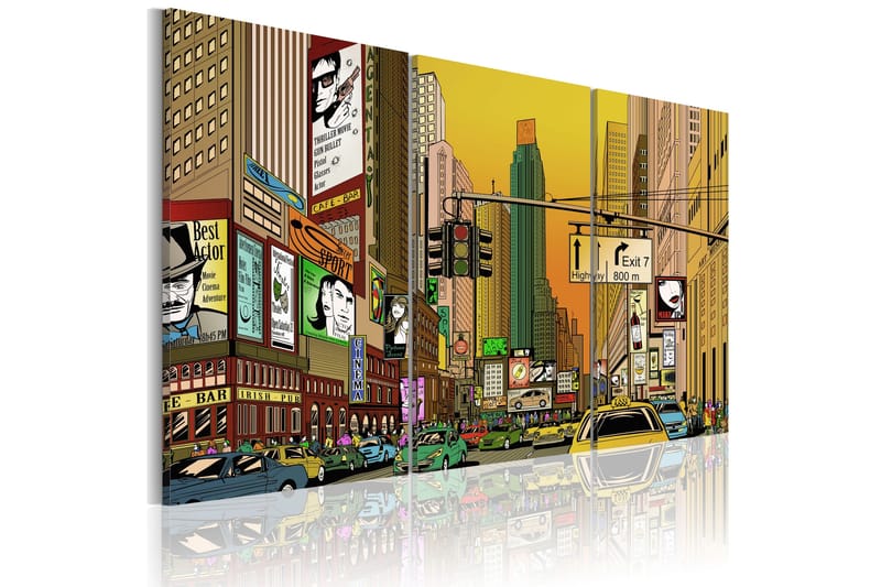 Taulu Cartoon Nyc 60x40, Artgeist sp. z o. o.