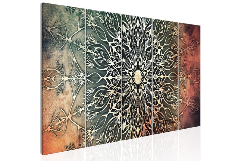 Taulu Center 5 Parts Narrow Green 225x90, Artgeist sp. z o. o.