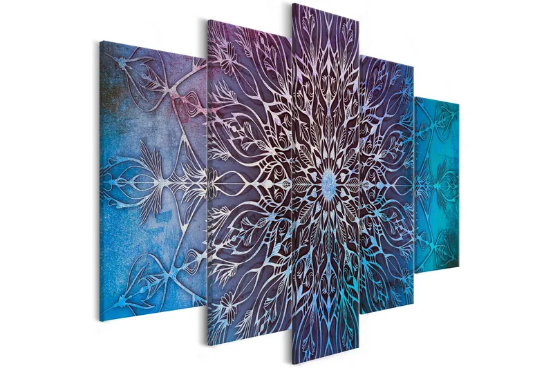 Taulu Center 5 Parts Wide Blue 100x50, Artgeist sp. z o. o.