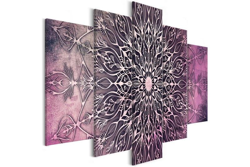 Taulu Center 5 Parts Wide Pink 200x100, Artgeist sp. z o. o.