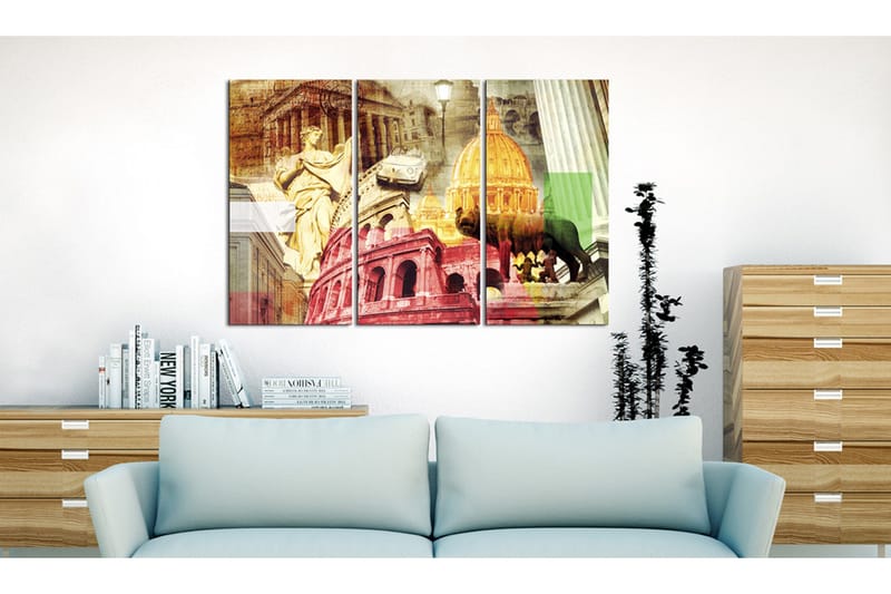Taulu Charming Rome Triptych 120x80 - Artgeist sp. z o. o. - Sisustustuotteet - Taulu & taide - Canvas-taulu