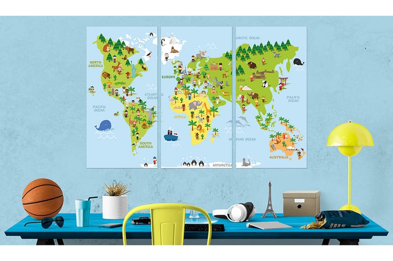 Taulu Children's World 90x60 - Artgeist sp. z o. o. - Sisustustuotteet - Taulu & taide - Canvas-taulu