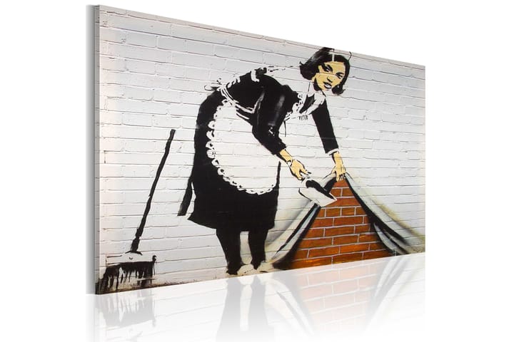 Taulu Cleaning Lady Banksy 60x40 - Artgeist sp. z o. o. - Canvas-taulu - Seinäkoristeet