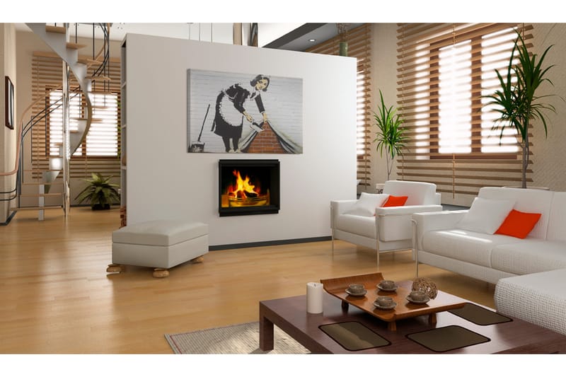 Taulu Cleaning Lady Banksy 60x40 - Artgeist sp. z o. o. - Sisustustuotteet - Taulu & taide - Canvas-taulu